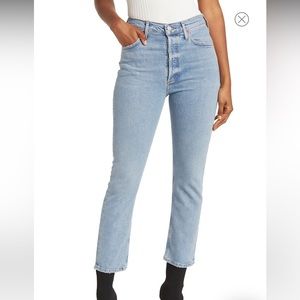 Agolde Riley jeans in Shiver wash